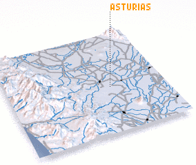 3d view of Asturias