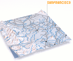 3d view of San Francisco