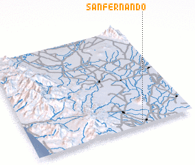 3d view of San Fernando