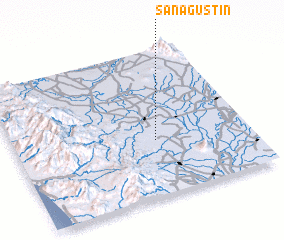 3d view of San Agustin