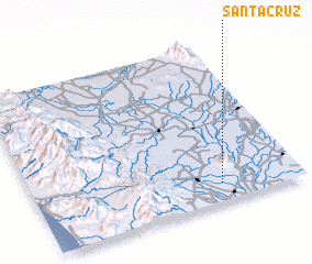 3d view of Santa Cruz