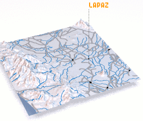 3d view of La Paz