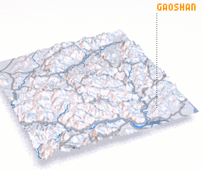 3d view of Gaoshan