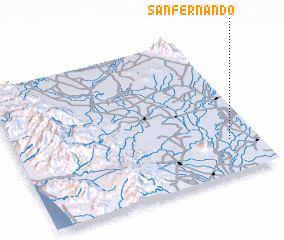 3d view of San Fernando