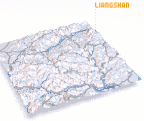 3d view of Liangshan