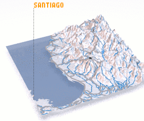 3d view of Santiago