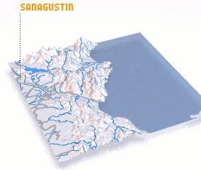 3d view of San Agustin