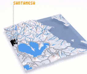 3d view of Santa Mesa