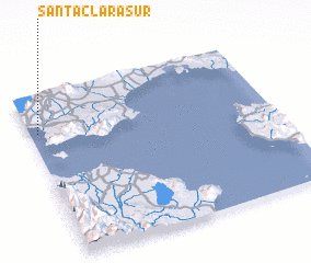 3d view of Santa Clara Sur