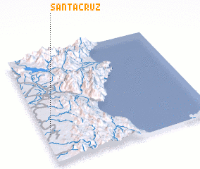 3d view of Santa Cruz