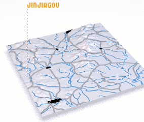 3d view of Jinjiagou