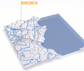 3d view of Rio Chico