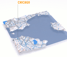 3d view of Chicago