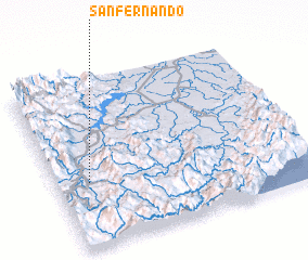 3d view of San Fernando