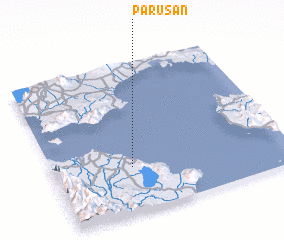 3d view of Parusan
