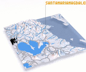 3d view of Santa Maria Magdalena