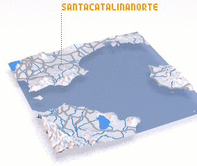 3d view of Santa Catalina Norte