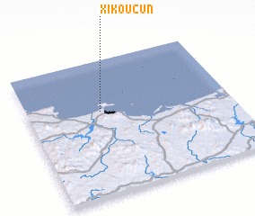 3d view of Xikoucun