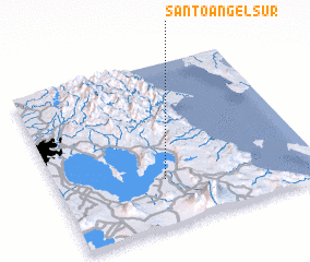 3d view of Santo Angel Sur