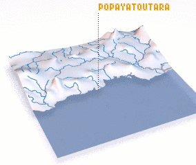 3d view of Popayato Utara