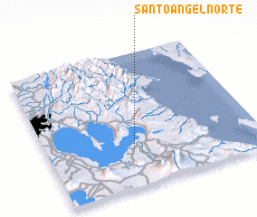 3d view of Santo Angel Norte