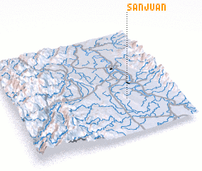 3d view of San Juan