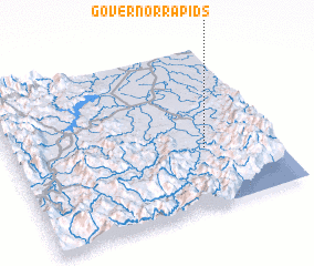 3d view of Governor Rapids