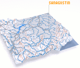 3d view of San Agustin