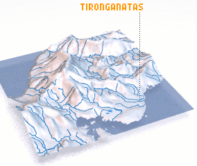 3d view of Tirongan Atas