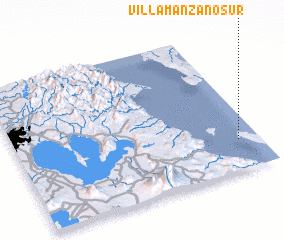 3d view of Villamanzano Sur