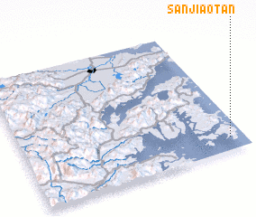 3d view of Sanjiaotan