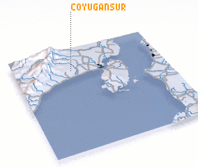 3d view of Coyugan Sur