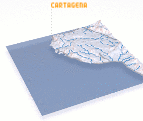 3d view of Cartagena