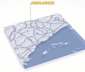 3d view of Jiangjiagou