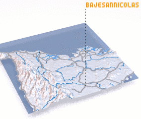 3d view of Baje San Nicolas