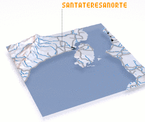 3d view of Santa Teresa Norte