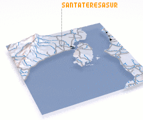 3d view of Santa Teresa Sur