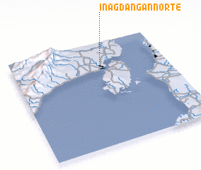 3d view of Inagdañgan Norte