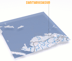 3d view of Santa Rosa Sur