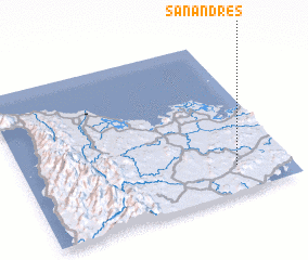 3d view of San Andres