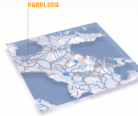 3d view of Pamplona