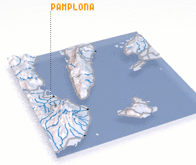 3d view of Pamplona