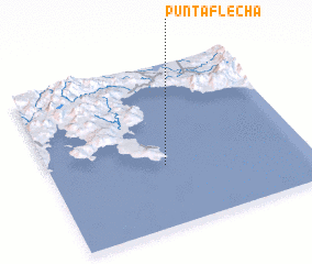 3d view of Punta Flecha