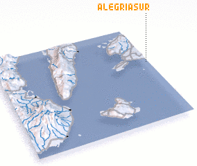 3d view of Alegria Sur