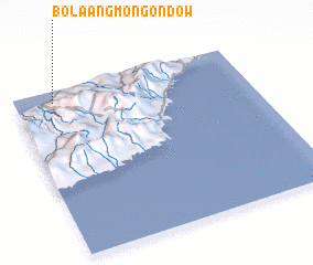 3d view of Bolaang Mongondow