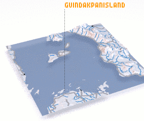 3d view of Guindakpan Island