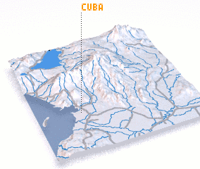 3d view of Cuba