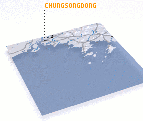 3d view of Chungsŏng-dong