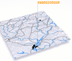 3d view of Kwangsŏng-ŭp