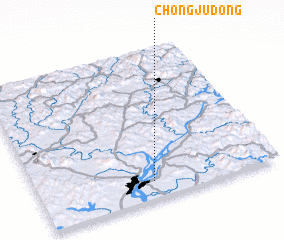 3d view of Chŏngju-dong